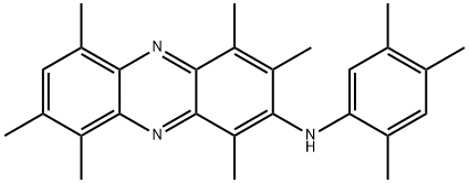 1,3,4,6,8,9-Hexamethyl-N-(2,4,5-trimethylphenyl)-2-phenazinamine 结构式
