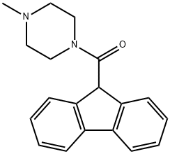 9H-fluoren-9-yl-(4-methylpiperazin-1-yl)methanone Structure