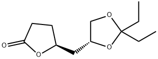 2(3H)-Furanone,5-[[(4R)-2,2-diethyl-1,3-dioxolan-4-yl]methyl]dihydro-,(5S)-(9CI)|