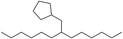 (2-Hexyloctyl)cyclopentane Structure