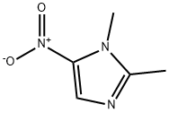 1,2-Dimethyl-5-nitroimidazole Structure