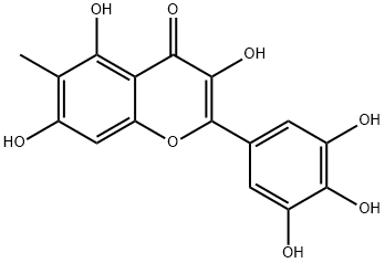 3,3',4',5,5',7-Hexahydroxy-6-methylflavone Structure