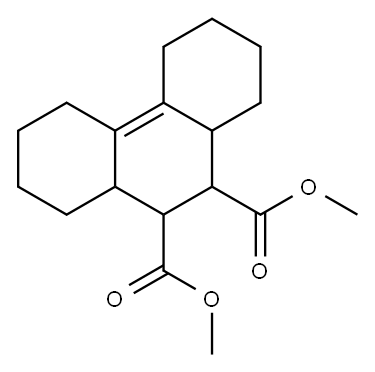 1,2,3,4,5,6,7,8,8a,9,10,10a-Dodecahydrophenanthrene-9,10-dicarboxylic acid dimethyl ester Structure