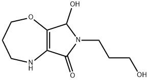 2,3,4,5,7,8-Hexahydro-8-hydroxy-7-(3-hydroxypropyl)-6H-pyrrolo[3,4-b][1,4]oxazepin-6-one Structure