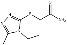 Acetamide, 2-[(4-ethyl-5-methyl-4H-1,2,4-triazol-3-yl)thio]- (9CI) Structure