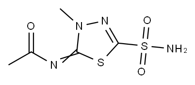 醋甲唑胺, 554-57-4, 结构式