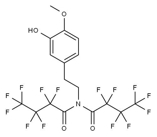 2,2,3,3,4,4,4-Heptafluoro-N-(2,2,3,3,4,4,4-heptafluoro-1-oxobutyl)-N-[2-(3-hydroxy-4-methoxyphenyl)ethyl]butanamide|