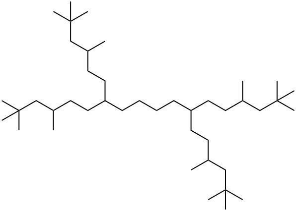 2,2,4,15,17,17-Hexamethyl-7,12-bis(3,5,5-trimethylhexyl)octadecane Structure