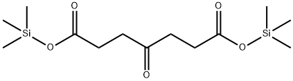 Heptanedioic acid, 4-oxo-, bis(trimethylsilyl) ester Structure