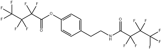4-[2-[(2,2,3,3,4,4,4-Heptafluoro-1-oxobutyl)amino]ethyl]phenylheptafluorobutyrate Structure