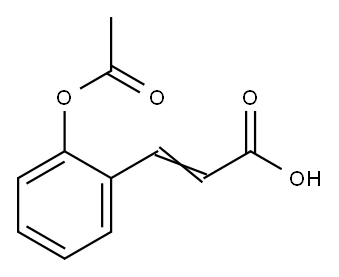 2-ACETOXYCINNAMIC ACID Structure