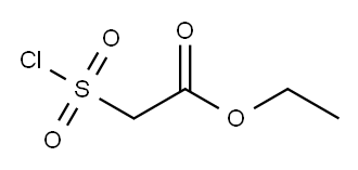 クロロスルホニル酢酸エチルエステル 化学構造式