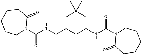 hexahydro-N-[3-[[[(hexahydro-2-oxo-1H-azepin-1-yl)carbonyl]amino]methyl]-3,5,5-trimethylcyclohexyl]-2-oxo-1H-azepine-1-carboxamide Structure