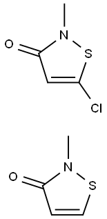 Reaktionsgemisch, bestehend aus5-Chlor-2-methyl-2H-isothiazol-3-on und 2-Methyl-2H-isothiazol-3-on (3:1)