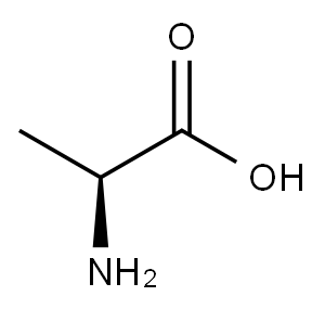 L-アラニン 化学構造式