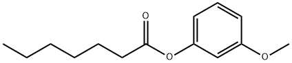 Heptanoic acid 3-methoxyphenyl ester Structure