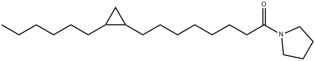 1-[8-(2-Hexylcyclopropyl)octanoyl]pyrrolidine Structure