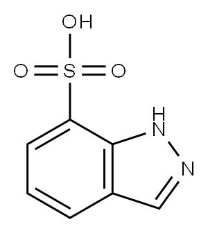 7-(1H)INDAZOLE SULFONIC ACID Structure