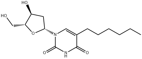 5-hexyl-2'-deoxyuridine Structure