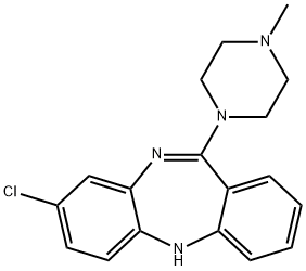 氯氮平, 5786-21-0, 结构式