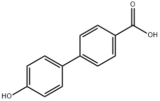 4'-Hydroxy-4-biphenylcarboxylic acid Structure