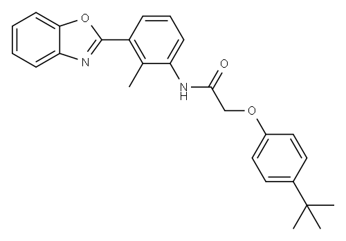 Acetamide, N-[3-(2-benzoxazolyl)-2-methylphenyl]-2-[4-(1,1-dimethylethyl)phenoxy]- (9CI)|