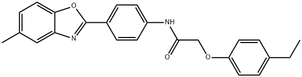 Acetamide, 2-(4-ethylphenoxy)-N-[4-(5-methyl-2-benzoxazolyl)phenyl]- (9CI)|