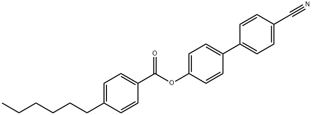 4-Cyanobiphenyl-4'-hexylbenzoate Structure