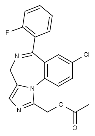 1-ACETOXYMETHYL-8-CHLORO-6-(2-FLUOROPHENYL)-4H-IMIDAZO[1,5-A][1,4]BENZODIAZEPINE|1-ACETOXYMETHYL-8-CHLORO-6-(2-FLUOROPHENYL)-4H-IMIDAZO[1,5-A][1,4]BENZODIAZEPINE