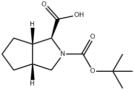 (1S,3aR,6aS)-Hexahydro-cyclopenta[c]pyrrole-1,2(1H)-dicarboxylic Acid 2-(tert-Butyl) Ester|(1S,3AR,6AS)-六氢环戊并[C]吡咯-1,2(1H)-二甲酸 2-叔丁酯