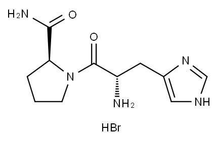H-HIS-PRO-NH2 2 HBR Structure