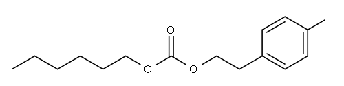 Hexyl p-iodophenethyl=carbonate Structure