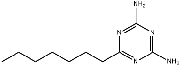 6-heptyl-1,3,5-triazine-2,4-diamine Structure