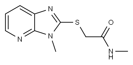 Acetamide, N-methyl-2-[(3-methyl-3H-imidazo[4,5-b]pyridin-2-yl)thio]- (9CI) Structure