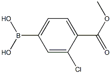 (3-CHLORO-4-METHOXYCARBONYL)BENZENEBORONIC ACID Structure