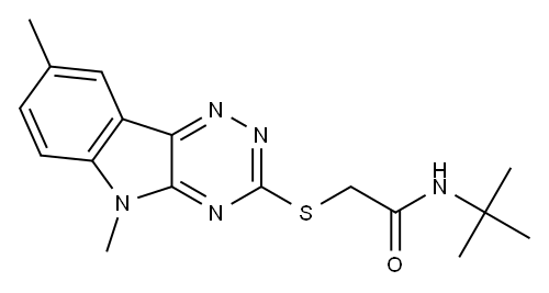 Acetamide, N-(1,1-dimethylethyl)-2-[(5,8-dimethyl-5H-1,2,4-triazino[5,6-b]indol-3-yl)thio]- (9CI)|