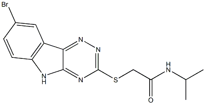 Acetamide, 2-[(8-bromo-2H-1,2,4-triazino[5,6-b]indol-3-yl)thio]-N-(1-methylethyl)- (9CI)|