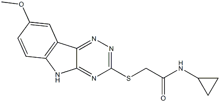 Acetamide, N-cyclopropyl-2-[(8-methoxy-2H-1,2,4-triazino[5,6-b]indol-3-yl)thio]- (9CI)|