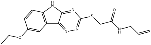 Acetamide, 2-[(8-ethoxy-2H-1,2,4-triazino[5,6-b]indol-3-yl)thio]-N-2-propenyl- (9CI)|