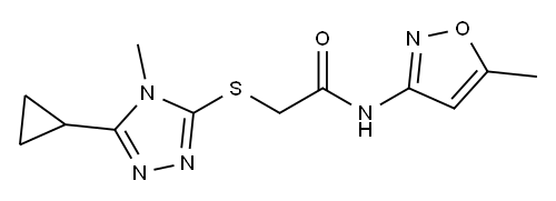Acetamide, 2-[(5-cyclopropyl-4-methyl-4H-1,2,4-triazol-3-yl)thio]-N-(5-methyl-3-isoxazolyl)- (9CI)|