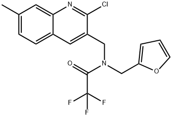 Acetamide, N-[(2-chloro-7-methyl-3-quinolinyl)methyl]-2,2,2-trifluoro-N-(2-furanylmethyl)- (9CI)|