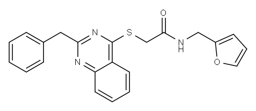 Acetamide, N-(2-furanylmethyl)-2-[[2-(phenylmethyl)-4-quinazolinyl]thio]- (9CI)|