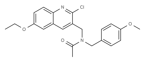 Acetamide, N-[(2-chloro-6-ethoxy-3-quinolinyl)methyl]-N-[(4-methoxyphenyl)methyl]- (9CI)|