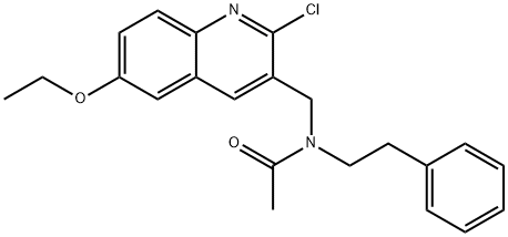 Acetamide, N-[(2-chloro-6-ethoxy-3-quinolinyl)methyl]-N-(2-phenylethyl)- (9CI)|