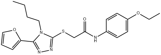 Acetamide, 2-[[4-butyl-5-(2-furanyl)-4H-1,2,4-triazol-3-yl]thio]-N-(4-ethoxyphenyl)- (9CI)|