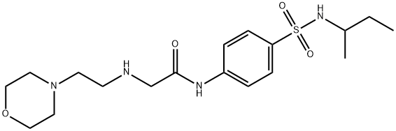 Acetamide, N-[4-[[(1-methylpropyl)amino]sulfonyl]phenyl]-2-[[2-(4-morpholinyl)ethyl]amino]- (9CI)|
