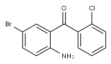 2-Amino-5-bromine-2'-chloro benzophenone Structure
