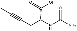 4-Hexynoicacid,2-[(aminocarbonyl)amino]-,(2R)-(9CI) Structure