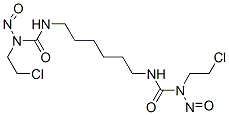 1,1'-Hexamethylenebis[3-(2-chloroethyl)-3-nitrosourea] Structure