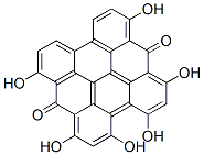 1,3,4,6,8,13-Hexahydroxyphenanthro[1,10,9,8-opqra]perylene-7,14-dione Structure